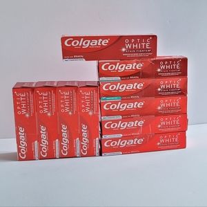 10 packs of COLGATE OPTIC WHITE TOOTHPASTE